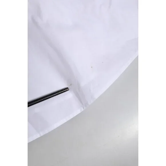 Dolce & Gabbana White Cotton GOLD Short Sleeves Formal Shirt